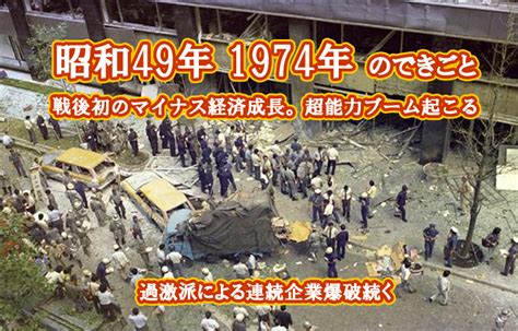 1974年|1974年（昭和49年）の出来事から記憶を呼び覚ます 